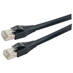 Category 5e Shielded Outdoor Assembly, RJ45/RJ45, Black, 15.0 ft的图片