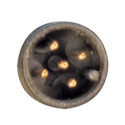 Brad® Ultra-Lock® M12线缆，5针，A编码，IP69K级，公头/母头，22AWG，PVC，黄，1米的图片