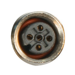 Brad® Ultra-Lock® M12线缆，5针，A编码，IP69K级，公头/母头，22AWG，PVC，黄，5米的图片