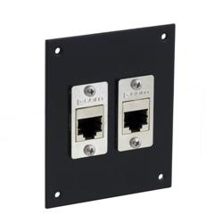 通用系列面板，带两个超6类耦合器，RJ45，屏蔽的图片