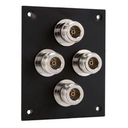 Universal Sub-Panel, Four N Type Feed-Thru Bulkhead Coupler的图片