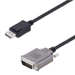 DVI w/Metal Shell Male to DisplayPort LSZH Cable  1 foot的图片