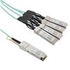Active Optical Cable Breakout QSFP28 100Gbps to 4x28G SFP28, 5 meters, MSA Compatible的图片