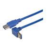 USB 3.0直角型线缆组件，下出线A型/直通A型连接器，3米的图片
