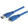 USB 3.0 A - Micro B型线缆，0.3m的图片