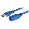 USB 3.0 A型公头/母头延长线缆，1.0M的图片