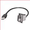 USB B型耦合器线缆，穿壁式B母头/自锁型A公头，72英寸（1.8米）的图片