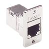 6 类 屏蔽式 RJ45 (8x8) 优良型面板耦合器套件的图片
