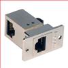 超5类屏蔽直角型RJ45耦合器（8×8），优良型面板安装耦合器套件的图片