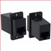 水晶头母座耦合器，RJ45（8×8K），3类，直连布线，30µ，黑的图片