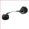 Cat6, Ruggedized Jam-nut, Electroless Nickel finish with Grounding Shield and Dust Cap的图片