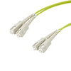 OM5 50/125 多模光纤光缆，双 SC/双 SC，1.0m，低烟无卤 Zipcord 护套的图片