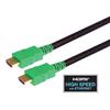 带以太网功能高速HDMI 线缆，公头/公头，绿，模塑成型，0.5米的图片