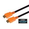 带以太网功能高速HDMI 线缆，公头/公头，橙，模塑成型，1米的图片