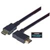 具有以太网功能的高速HDMI 线缆，公头/公头直角式向右出线，0.5m的图片
