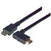 具有以太网功能的低烟无卤高速HDMI 线缆，公头/公头直角式向右出线，1.0m的图片