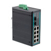 10端口工业以太网DIN导轨交换机，8个千兆RJ45 10/100 / 1000TX PoE 802.3at 30W /端口120W总预设功率，2个SFP 1000FX的图片