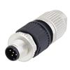 M12 5针A编码现场端接公头连接器，20~22AWG的图片