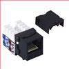 超5类Keystone插座，110/RJ45 EIA568A/B，黑色的图片