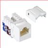 超5类Keystone插座，110/RJ45 EIA568A/B，白色的图片