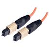 MPO w/ pins to MPO w/ pins, 12 Fiber Ribbon, OM2 50/125 Multimode, OFNR Jacket, Orange, 1.0m的图片