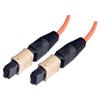 MPO w/o pins to MPO w/o pins, 6 Fiber Ribbon, OM1 62.5/125 Multimode, OFNR Jacket, Orange, 1.0m的图片