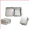 防风雨NEMA 4X外壳，14.0in/35.6cm x 12.0in/30.5cm x 7.0in/17.8cm，带DIN安装导轨的图片