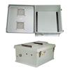 防风雨NEMA 3R通风外壳，18.0in/45.7cm x 16.0in/40.4cm x 8.0in/20.3cm，带DIN安装导轨的图片