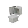 6×6×4英寸（15.2×15.2×10.2厘米）UL®认证NEMA-4X级防风雨接线盒，带铝制安装板和角部固定螺丝的图片