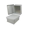 14×12×6英寸（35.6×30.5×15.2厘米）UL®认证NEMA-4X级防风雨接线盒，带铝制安装板和角部固定螺丝的图片