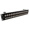 3.5" (2U) Panel, 32 N-type 50 Ohm Couplers installed with cable management brackets included的图片