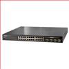 托管式交换机，24个10/100/1000Mbps 802.3at PoE+端口，4个共享SFP端口，440W的图片
