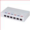 超5类表面安装盒，6个端口，RJ45（8x8）的图片