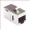 超 5 类 屏蔽式 RJ45 (8x8) Keystone 直通耦合器的图片