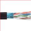 超5类, PVC,带有箔屏蔽, 4对绞合,26AWG,1,000 ft/305m 线轴包装包装,黑色的图片