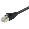 低烟无卤屏蔽超6类线缆，RJ45/RJ45，26AWG多股，黑，10英尺（3米）的图片