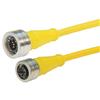 Brad® Ultra-Lock® M12线缆，5针，A编码，IP69K级，公头/母头，22AWG，PVC，黄，1米的图片