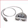 USB至RS232转接器，2个RS-232 DB9公头的图片
