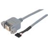USB B型线缆，穿壁式母头/排母，1米的图片