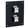 Universal Sub-Panel, 2 110 Shielded Category 6A Tool-less PoE+ Compliant Jacks的图片