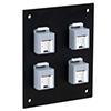 Universal Sub-Panel, 4 110 Category 6A Tool-less PoE+ Compliant Jacks的图片