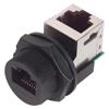 IP67面板安装RJ45耦合器，90度直角直通型，屏蔽式的图片